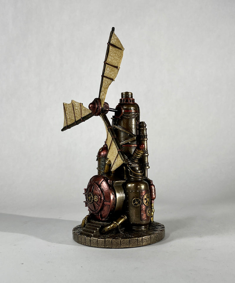 Steampunk Windmill Statue