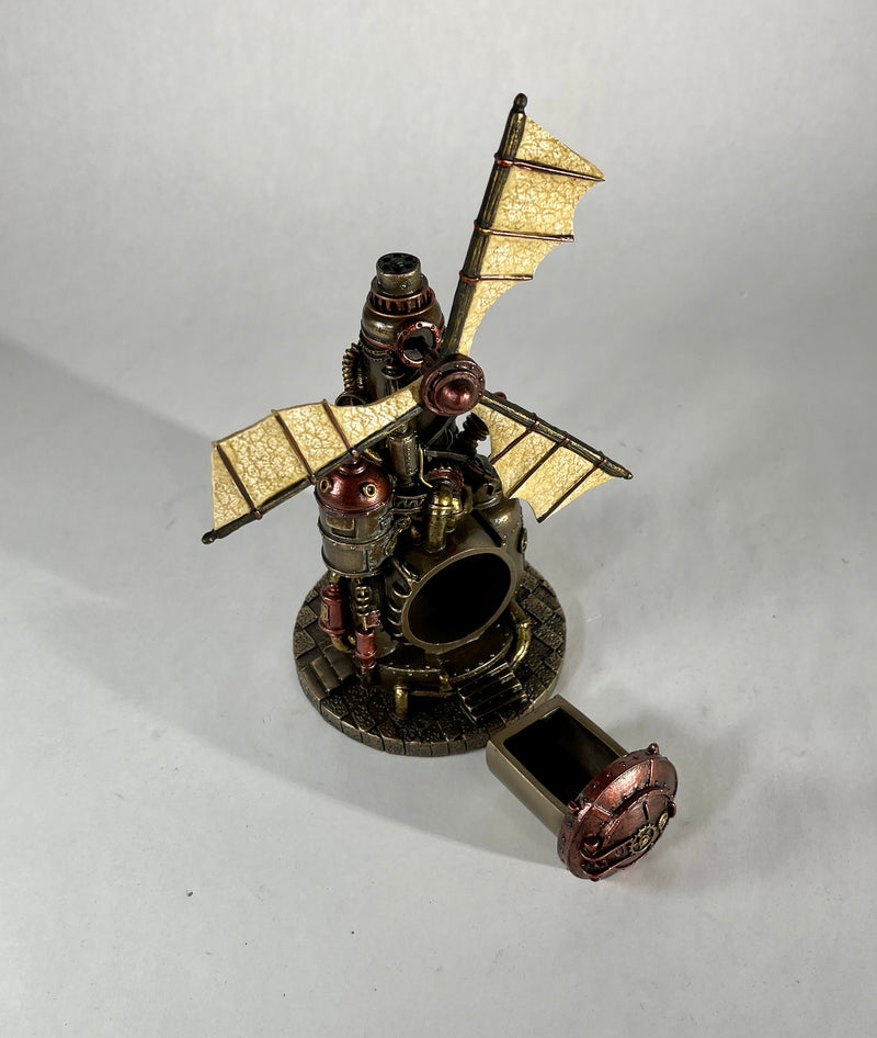 Steampunk Windmill Statue