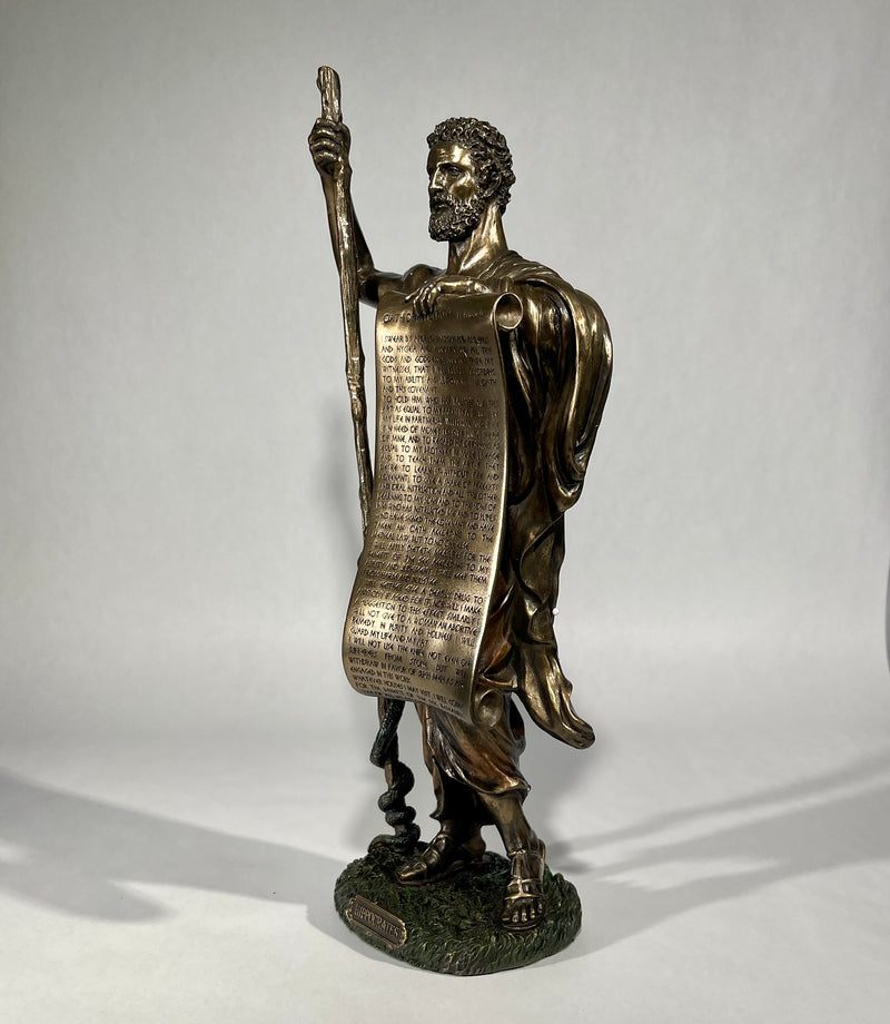 Hippocrates Of Cos Holding Hippocratic Oath Statue