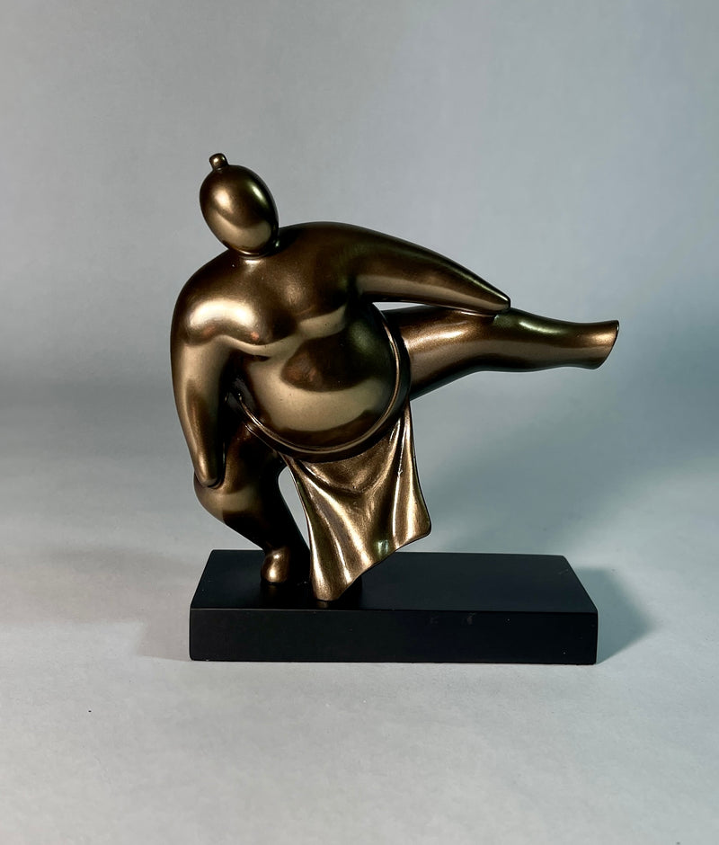 Abstract Sumo Stomp Wrestler Statue