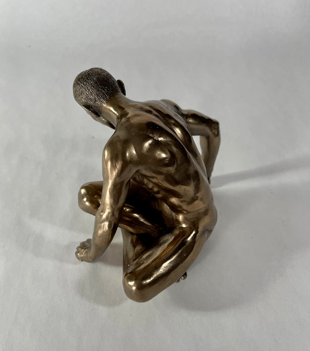 Bronze Study of Man Male Nude Sculpture- Small