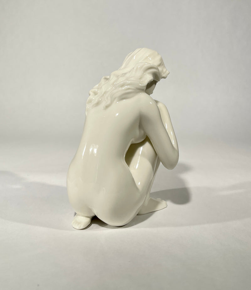 Sultry II- Female Nude Sculpture, Glazed Finish