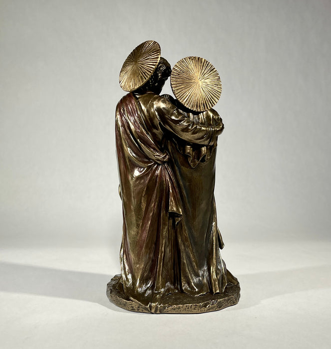 Holy Family Statue- Joseph and Mary Holding Young Jesus