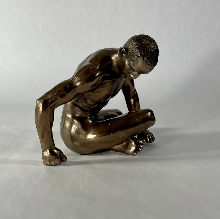 Bronze Study of Man Male Nude Sculpture- Small