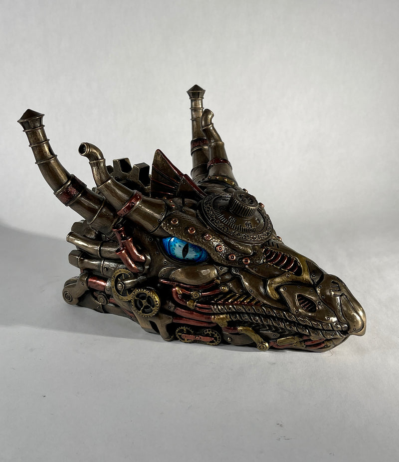 Steampunk Decorative Combination Safe Dragon Head Trinket Box