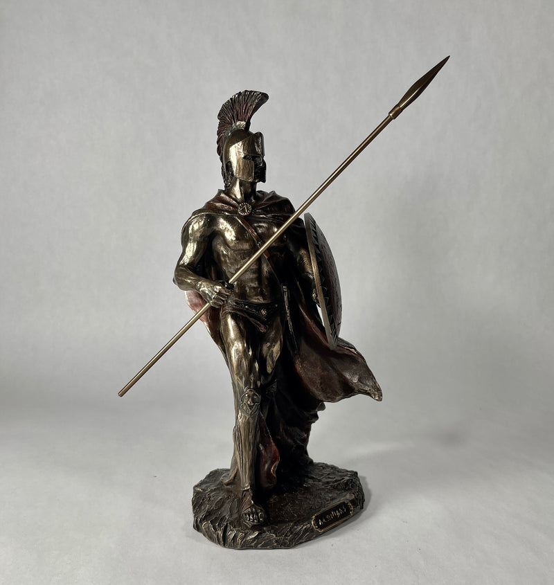 Leonidas With Spear And Shield Sculpture