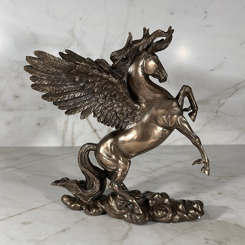 Rearing Pegasus Statue