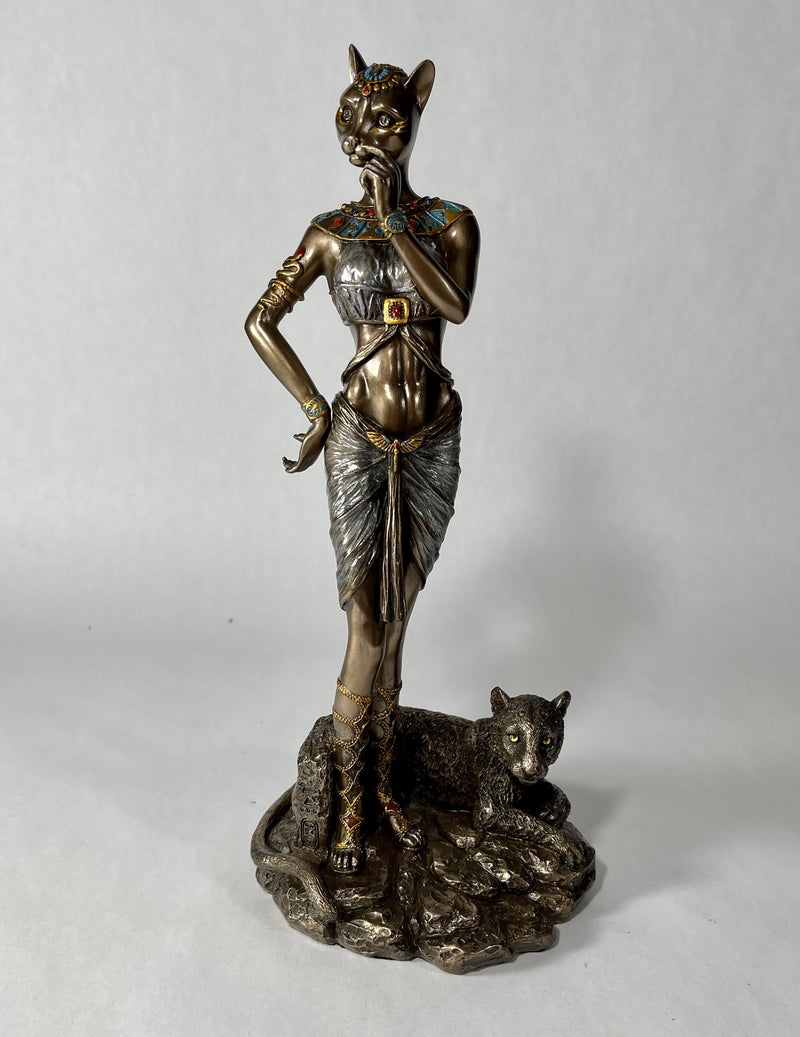 Bastet With Panther Statue