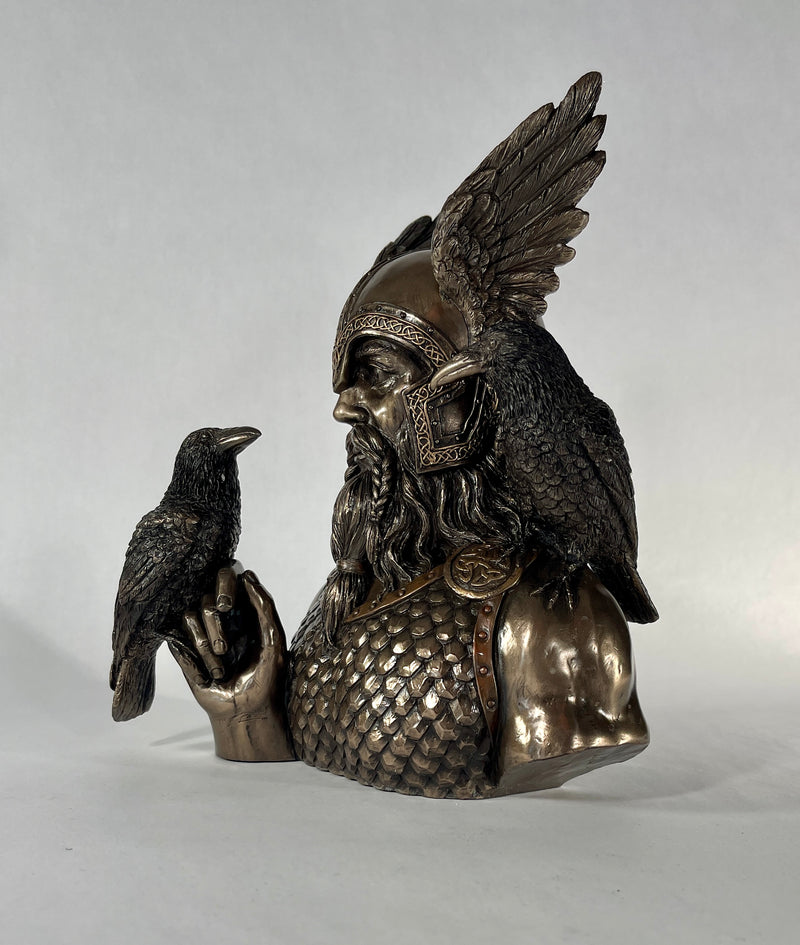norse god odin statue