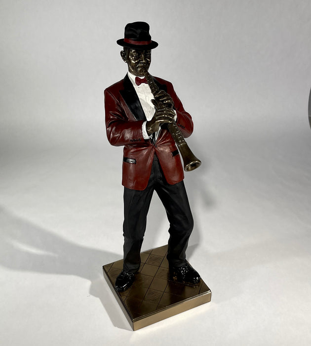 Jazz Band- Clarinet Player Statue