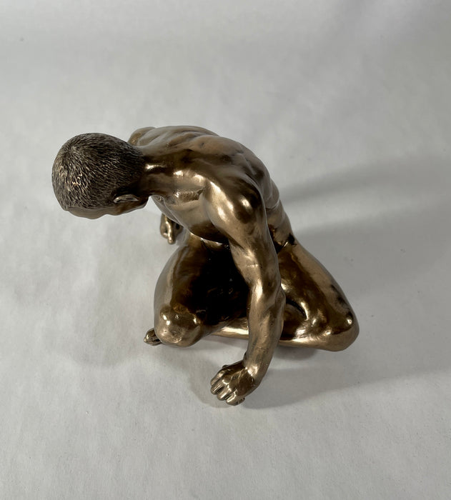 Bronze Study of Man Male Nude Sculpture- Small