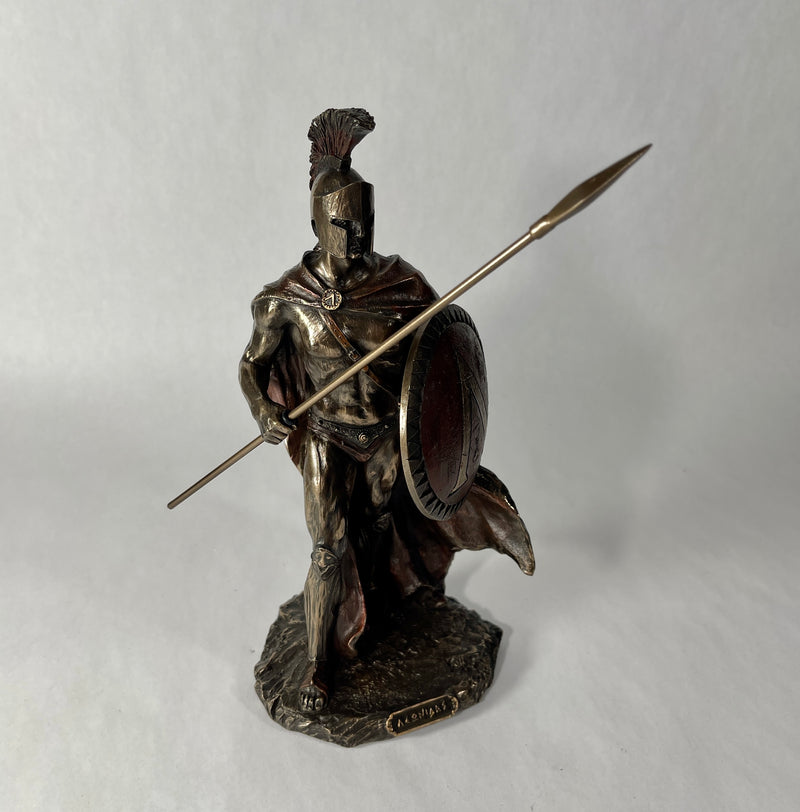 Leonidas With Spear And Shield Sculpture