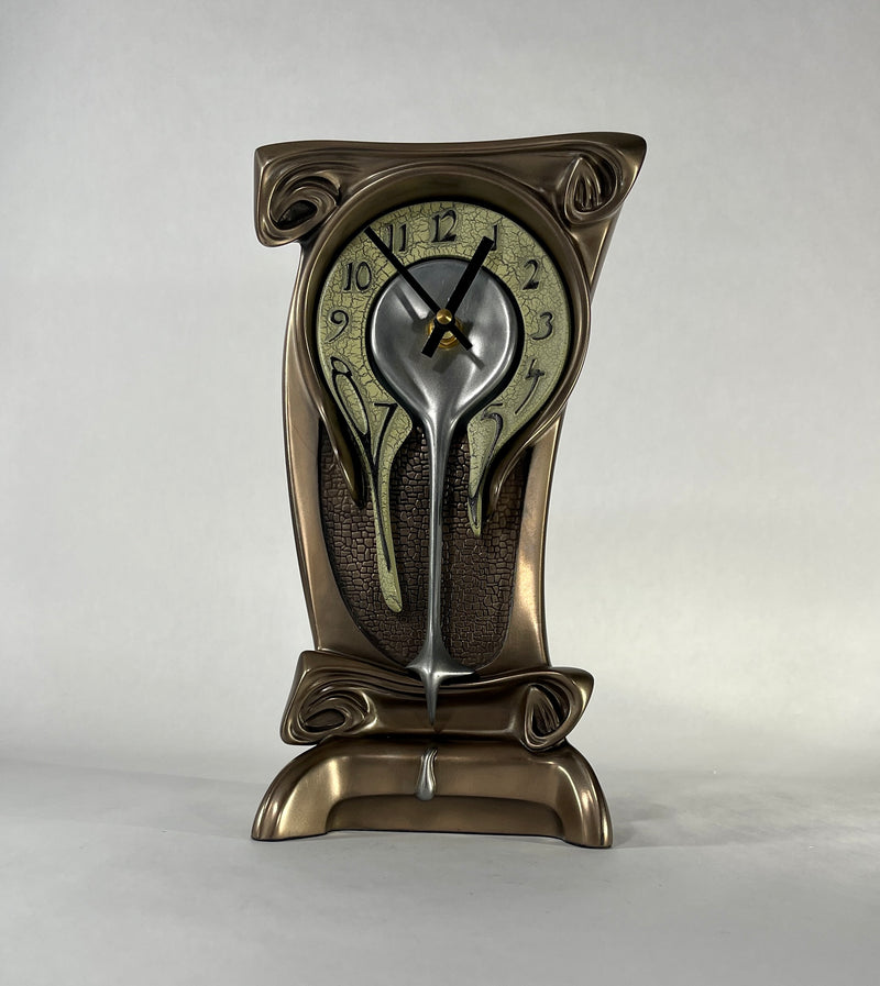 melting clock decor