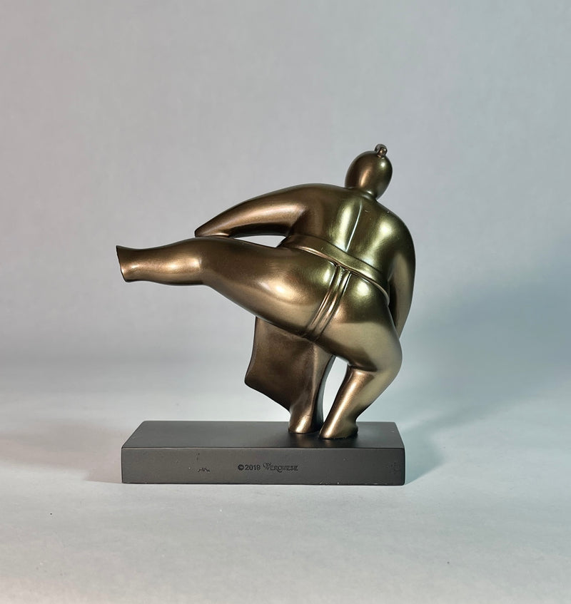 Abstract Sumo Stomp Wrestler Statue
