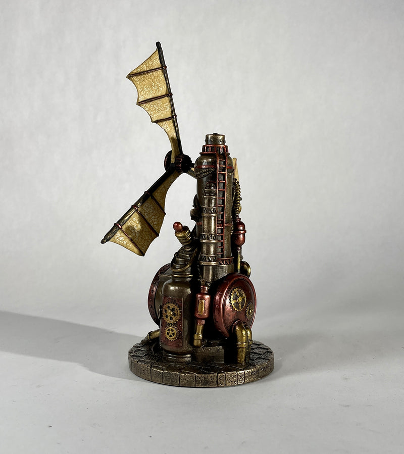 Steampunk Windmill Statue