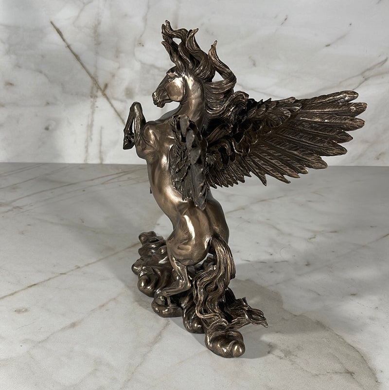 Rearing Pegasus Statue