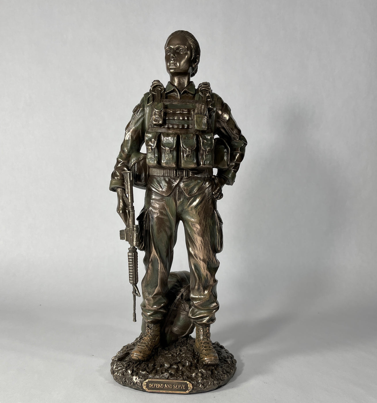Female Soldier StatueDefend & Serve — AllSculptures