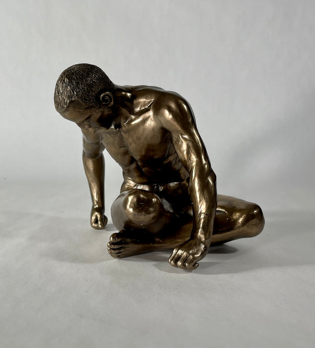 Bronze Study of Man Male Nude Sculpture- Small