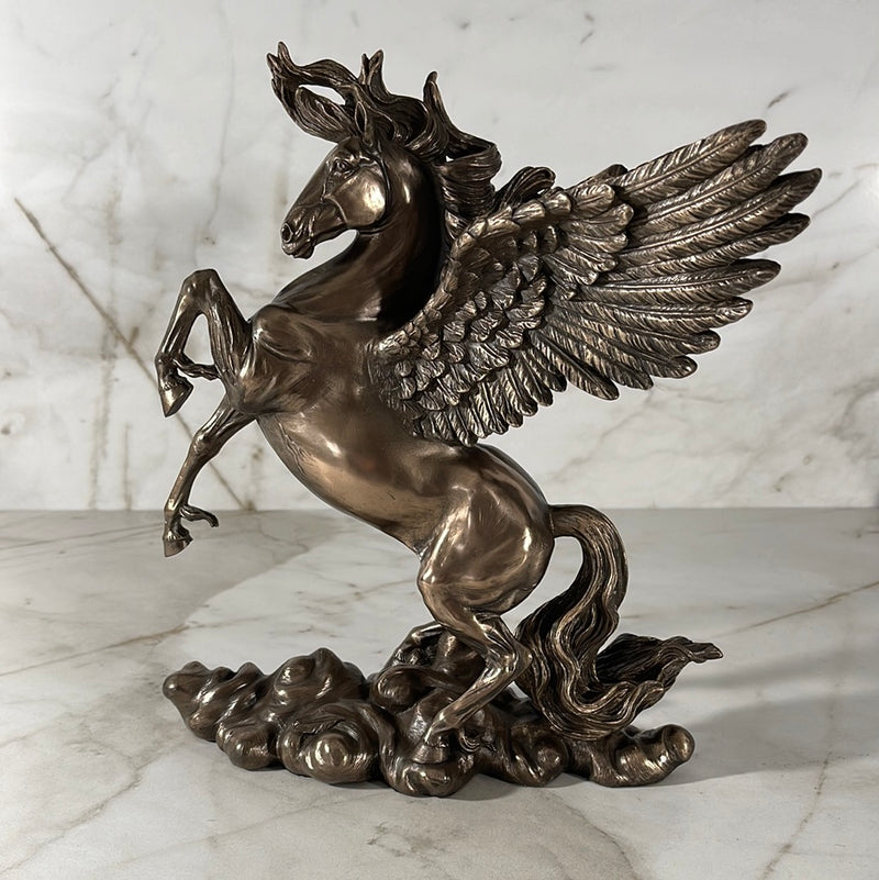 Rearing Pegasus Statue