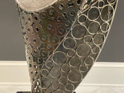 Modern Flame Floor Sculpture- Detail View