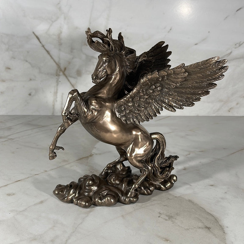 Rearing Pegasus Statue