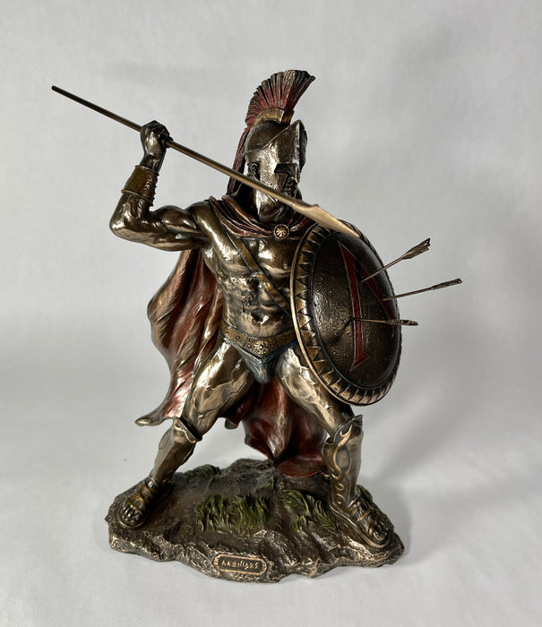 Leonidas With Spear And Shield Sculpture