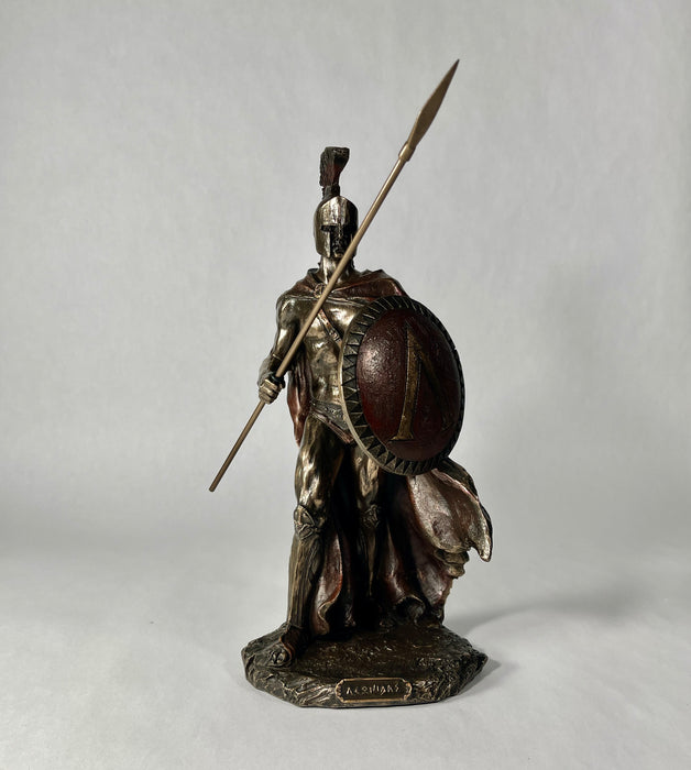 Leonidas With Spear And Shield Sculpture