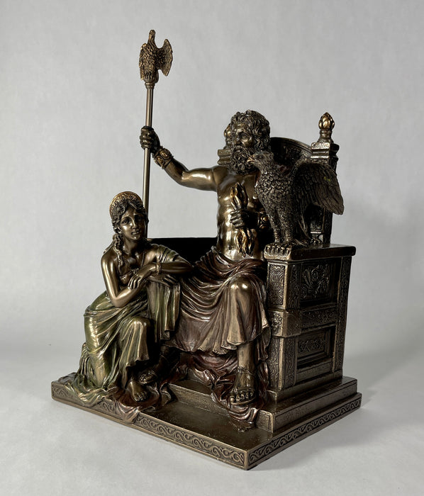 Zeus And Hera At The Throne Sculpture