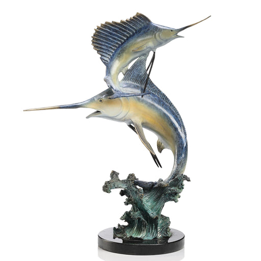 Imperial Keys Double Sculpture- Marlin and Sailfish by San Pacific International/SPI Home