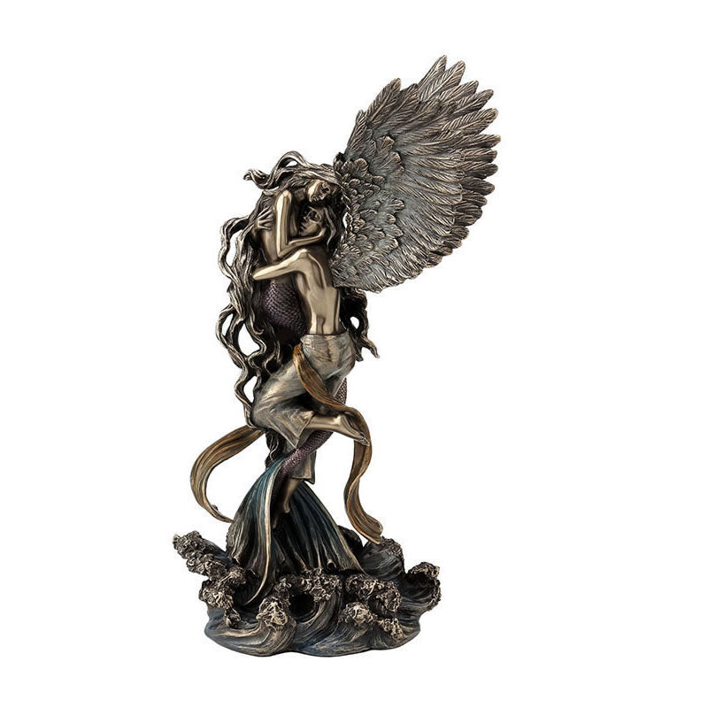 Impossible Love- Mermaid and Angel Statue