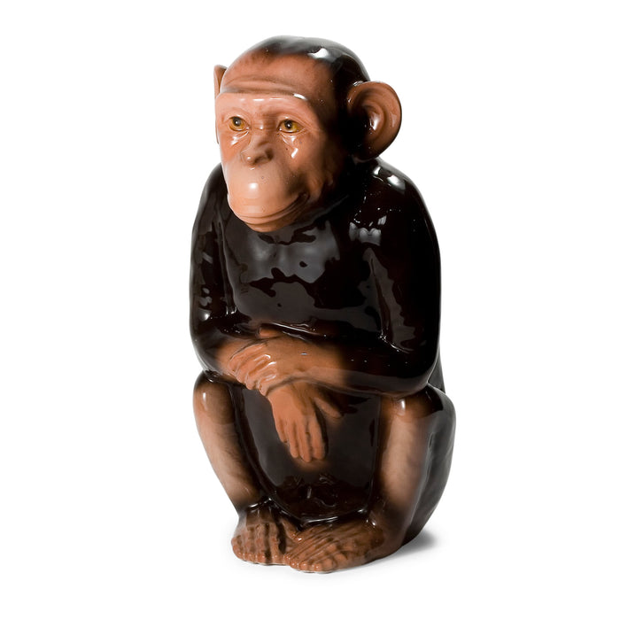 Monkey Sculpture-Italian Ceramic