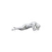 Introspection Male Nude Sculpture- Glazed White