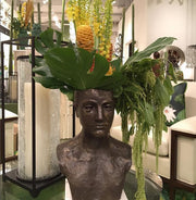 Iron Bust Floral Arrangement