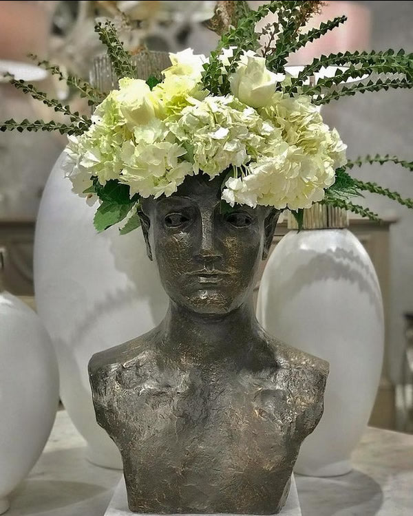 Iron Bust Vase