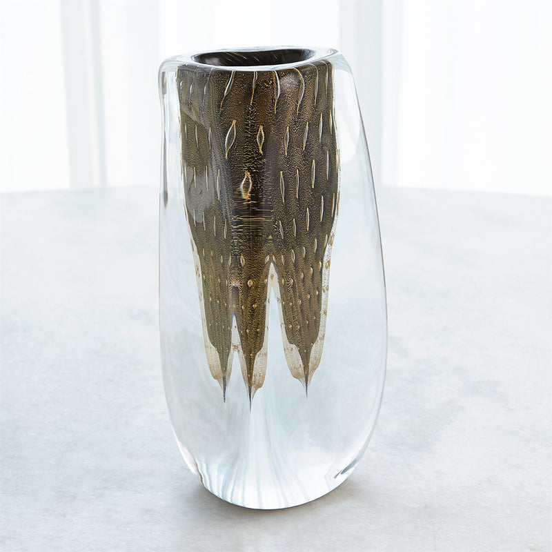 Italian Art Glass Bubble Vase 5