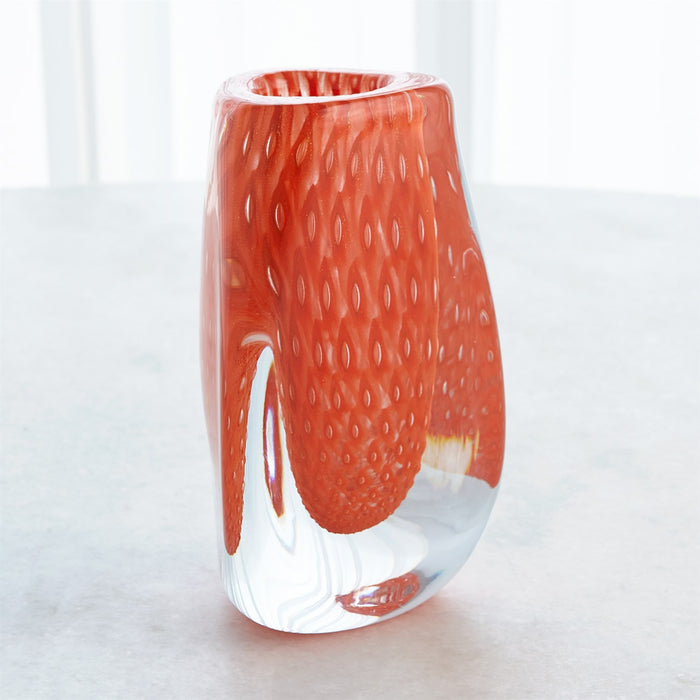 Italian Art Glass Bubble Vase