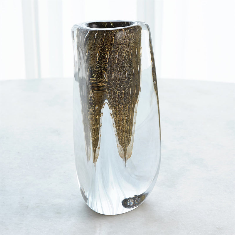 Italian Art Glass Bubble Vases