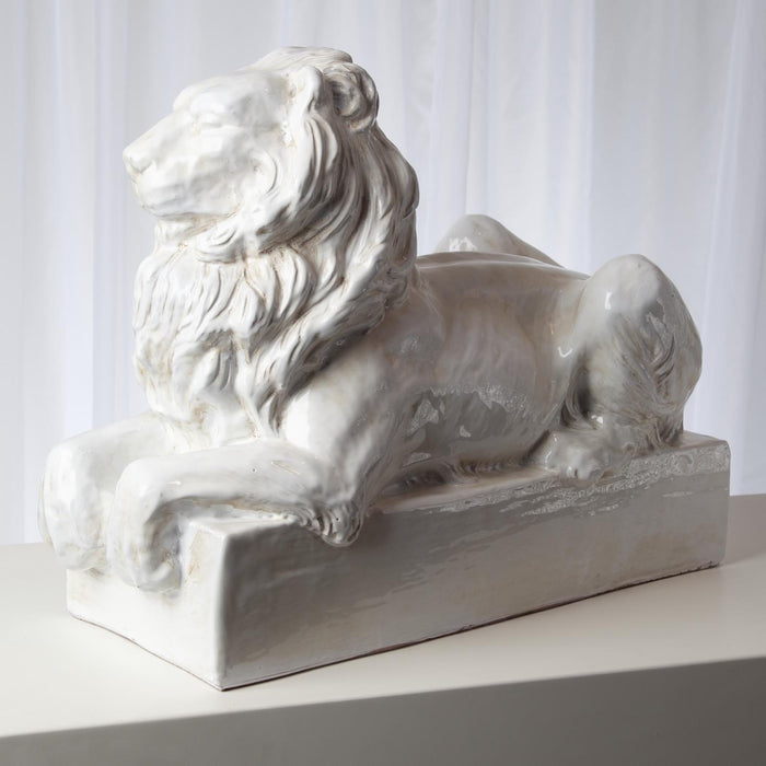 Italian Ceramic Lion Sculpture 4