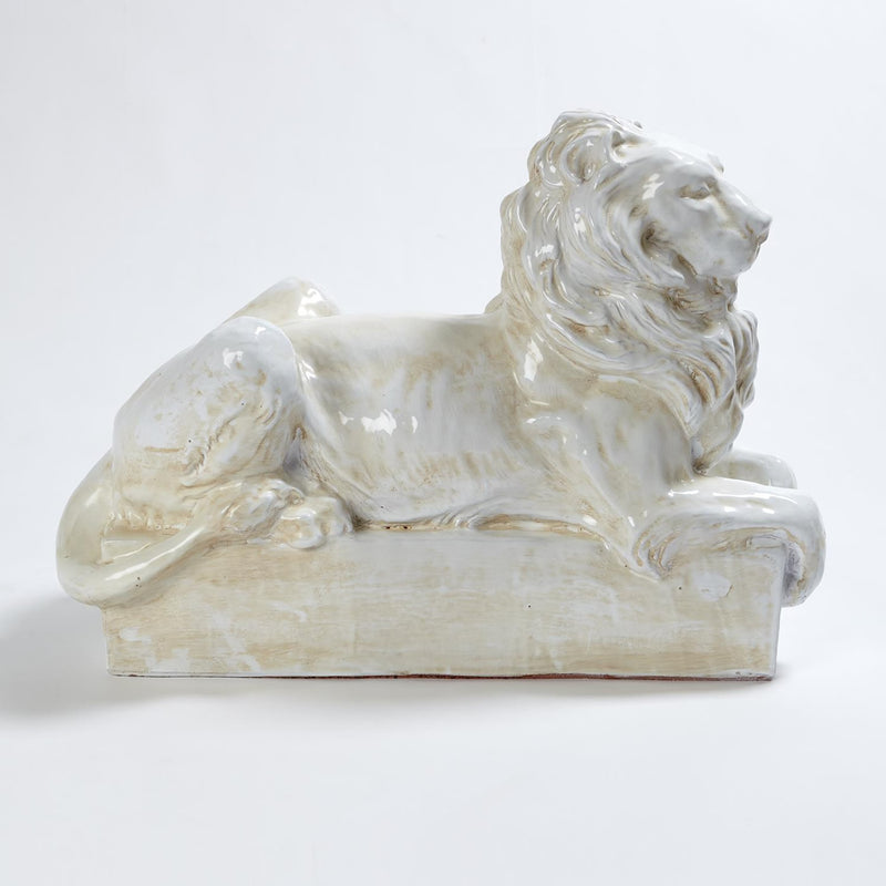 Italian Ceramic Lion Sculpture 6