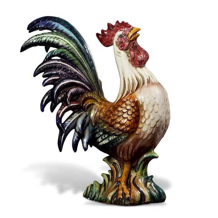 Colorful Rooster-Italian Ceramic-22"H
