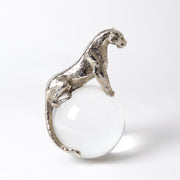 Jaguar On Crystal Sphere Sculpture 2