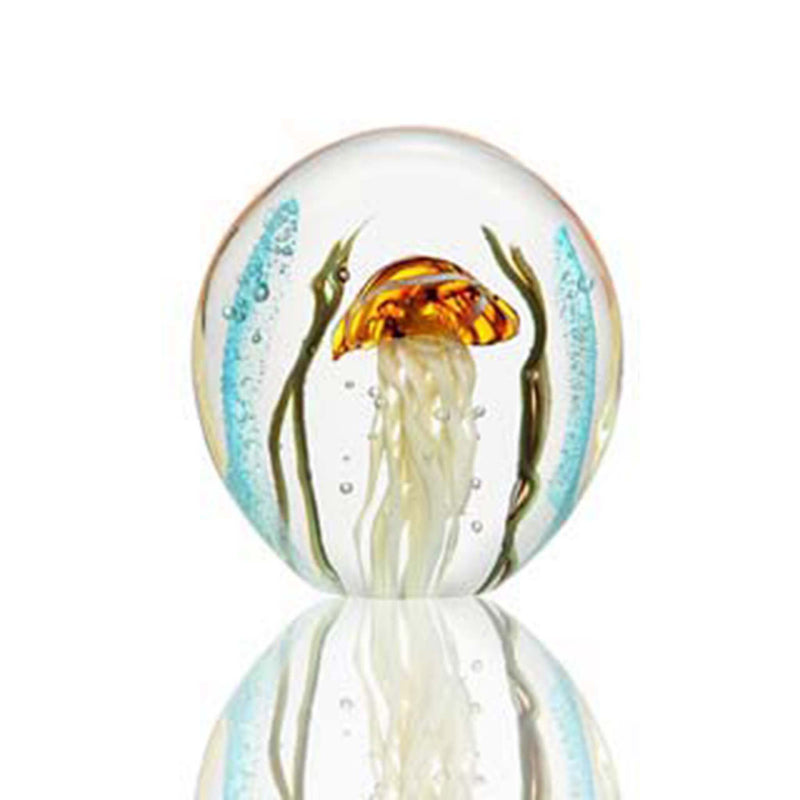 Jellyfish Paperweight- Brown Glass by San Pacific International/SPI Home