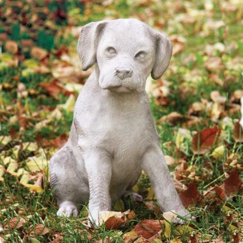 Lab Puppy Garden Statue