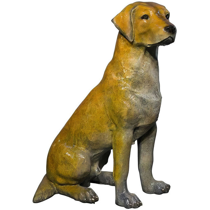 Statue CHIEN labrador ASSIS robe noir- 34 cm | Prince Décoration Statue CHIEN labrador ASSIS robe noir- 34 cm | Prince Décoration