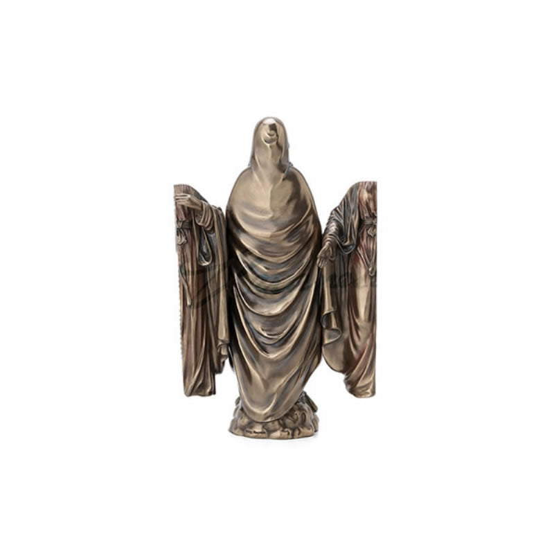 Lady Of Grace Polyptych Sculpture Of Annunciation- Back View