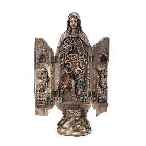 Lady Of Grace Polyptych Sculpture Of Annunciation