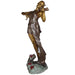 Lady Playing Violin Bronze Sculpture