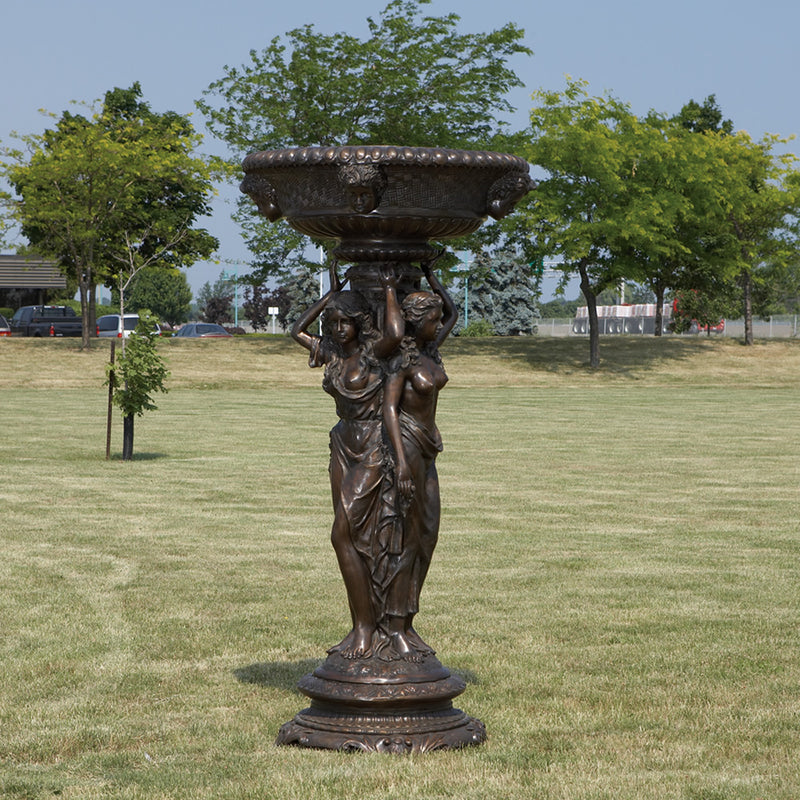 Three Ladies Bronze Fountain-Large