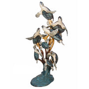 Large Bronze Sea Turtle Outdoor Fountain