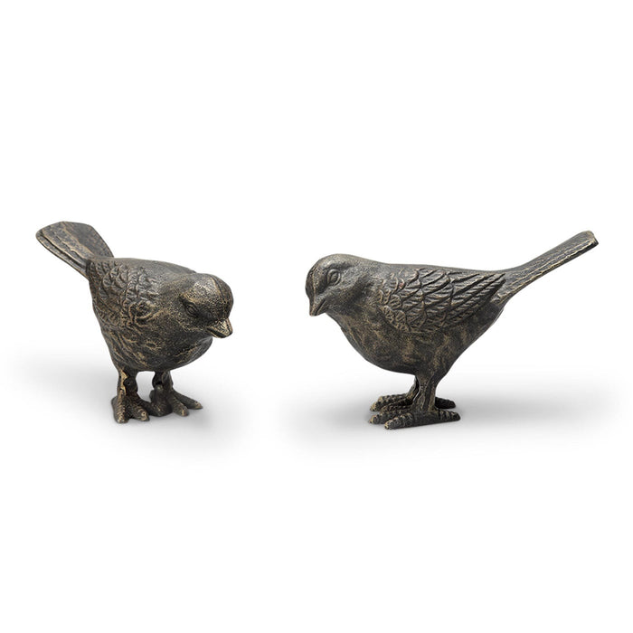 Large Chatty Birds Figurine Pair - Bronze Finish by San Pacific International/SPI Home